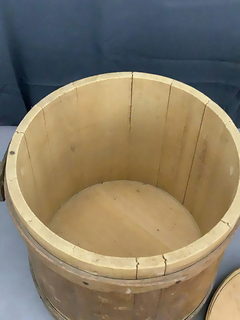 Antique Firkin Basket/ Sugar Bucket - image 5 of 8