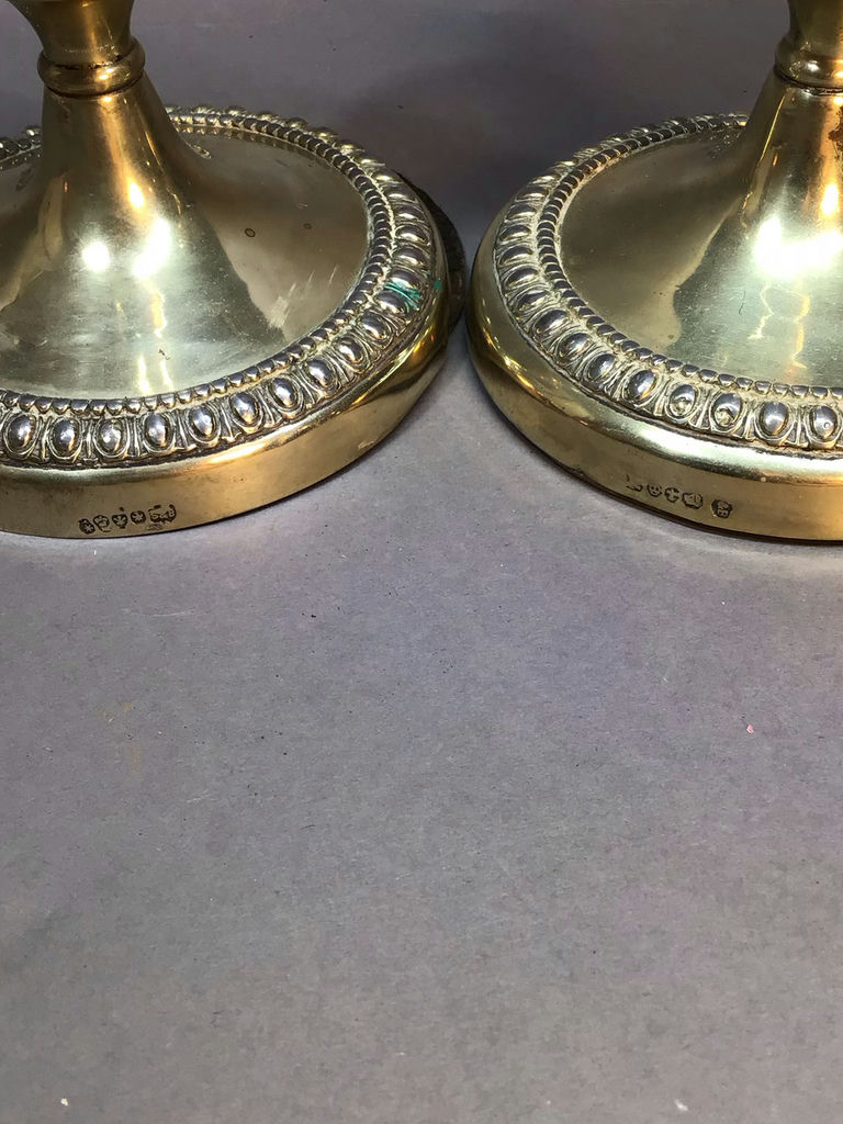 Antique Plated Tall Candle Holders - image 7 of 10