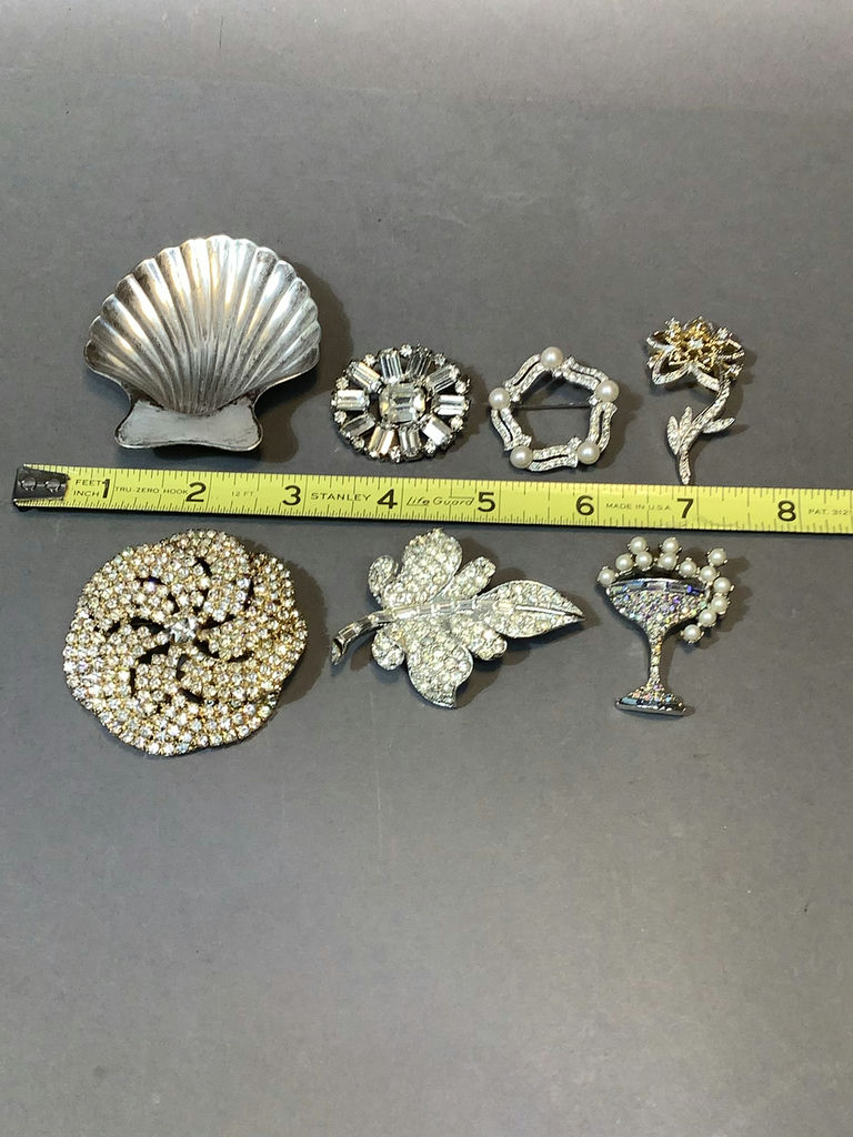 Tiffany Sterling Shell Dish & Vintage Bling (21+dwt) - image 19 of 20