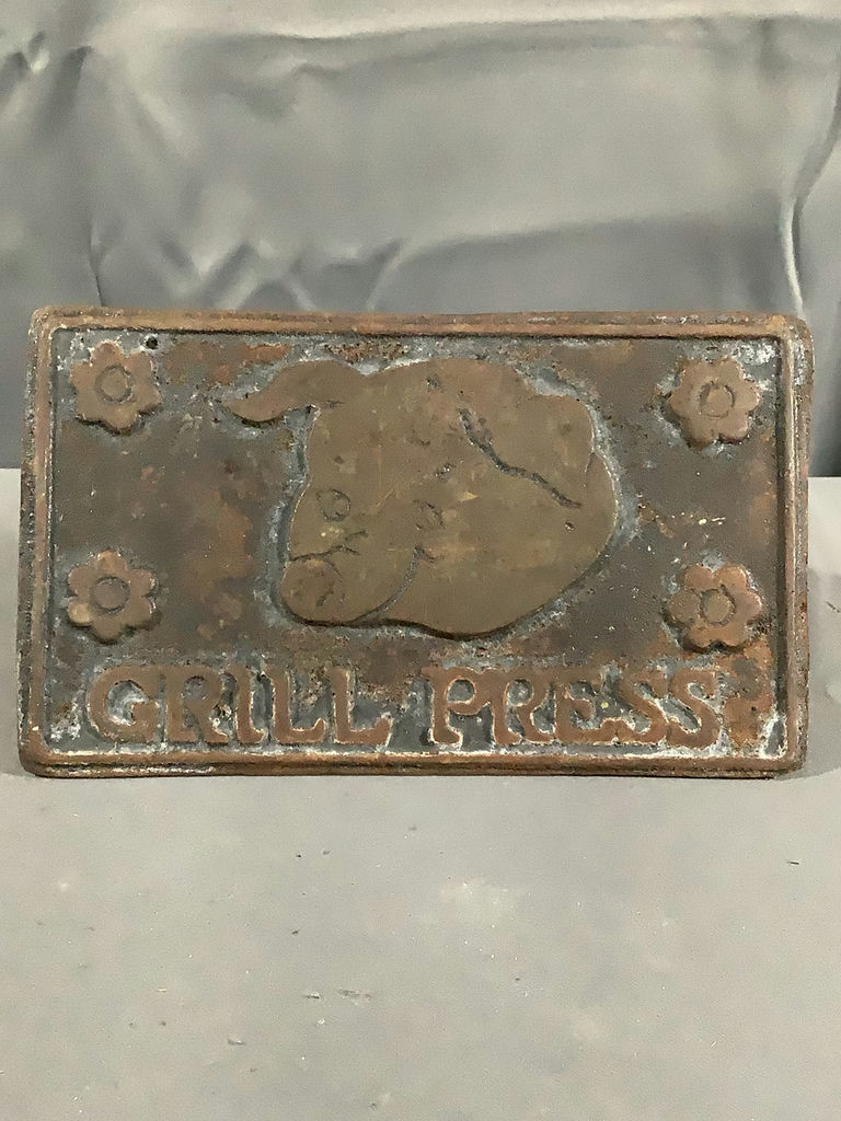 Vintage Cast Iron Grill Presses - image 5 of 5