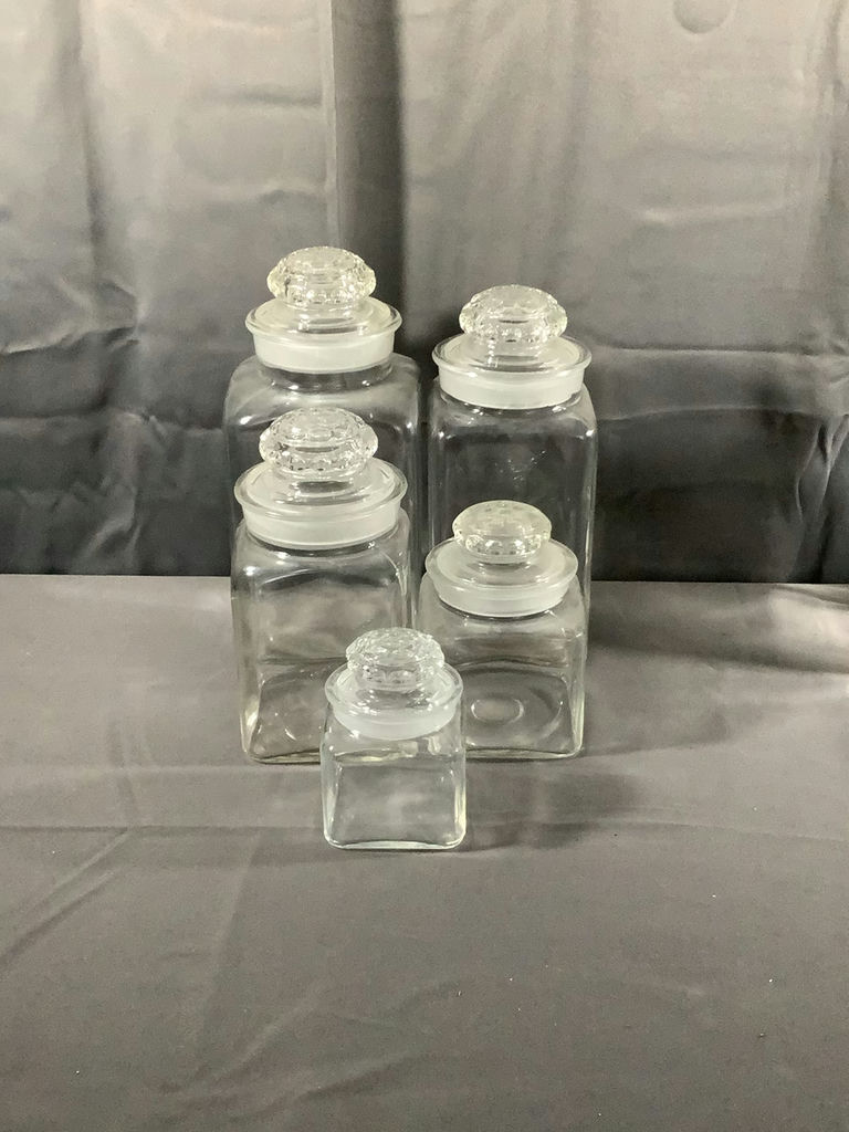 Vintage Glass Canisters - image 2 of 7
