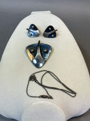 Vintage Mexican Sterling Jewelry (13+dwt) - Image 1 of 6
