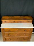 Antique Marble Top Sideboard - thumbnail 2 of 10