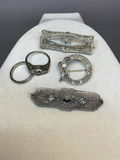 Antique Jewelry - Filigree 14K White Gold & More (8+dwt) - thumbnail 1 of 11