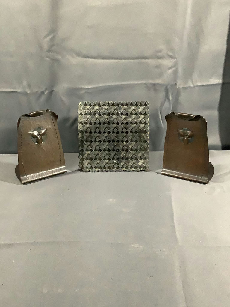 Antique Book Ends & Textile Printing Block - image 1 of 7