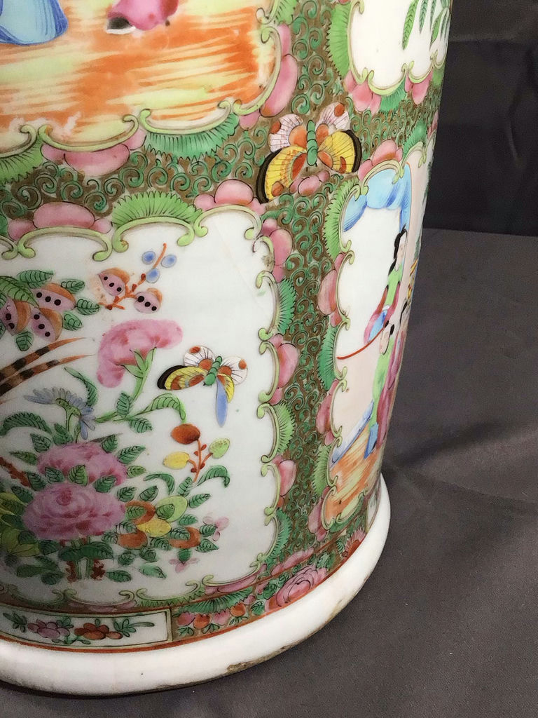 Vintage Rose Medallion Urn / Umbrella Stand - image 16 of 16