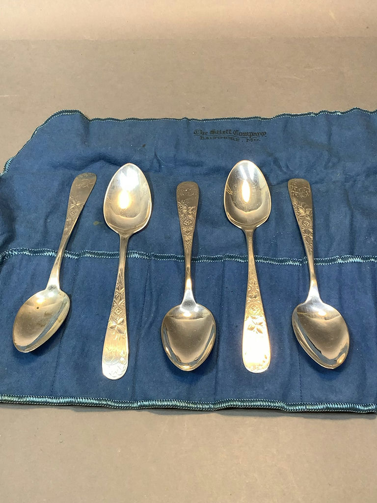Vintage Stieff Sterling Teaspoons (54+dwt) - image 1 of 5