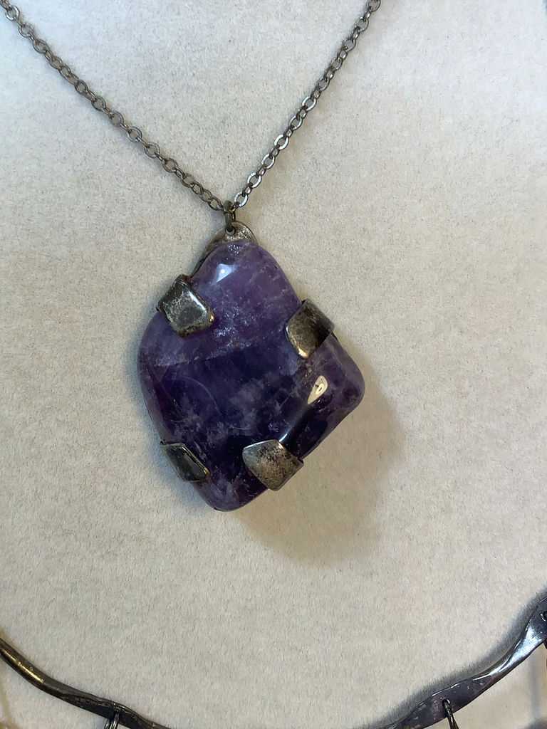 Silver & Amethyst Jewelry - image 4 of 7
