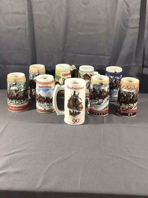 Budweiser Beer Collectible Steins - Image 1 of 20