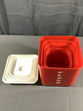 Vintage Lustro-Ware Nesting Canisters - thumbnail 9 of 9