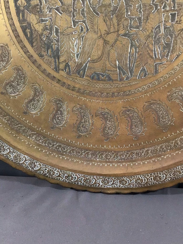 Vintage Copper Tray, Kettle, & Strainer - image 14 of 15