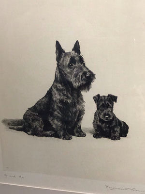 Vintage Marguerite Kirmse Framed Etching - Image 1 of 7
