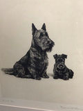 Vintage Marguerite Kirmse Framed Etching - thumbnail 1 of 7