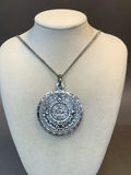 Sterling Aztec Calendar Pendant & Chain (21+dwt) - thumbnail 2 of 5