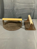 Vintage Cast Iron Grill Presses - thumbnail 1 of 5