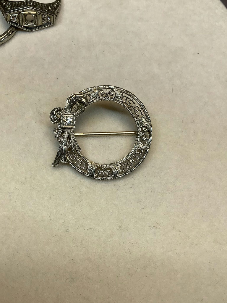 Antique Jewelry - Filigree 14K White Gold & More (8+dwt) - image 4 of 11