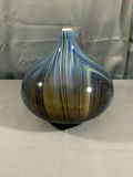 Blue Swirl Glass Vases - thumbnail 6 of 8
