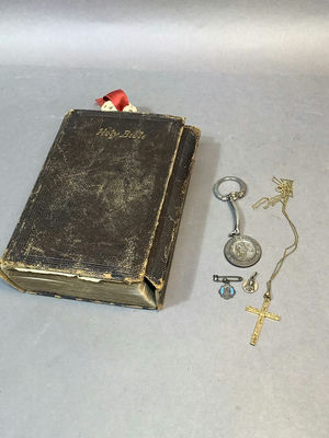 Antique 1880 Bible & Religious Jewelry - Image 1 of 10