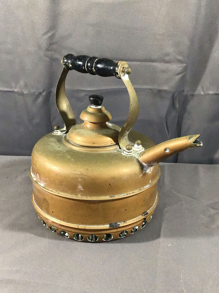 Vintage Copper Tray, Kettle, & Strainer - image 3 of 15