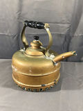 Vintage Copper Tray, Kettle, & Strainer - thumbnail 3 of 15