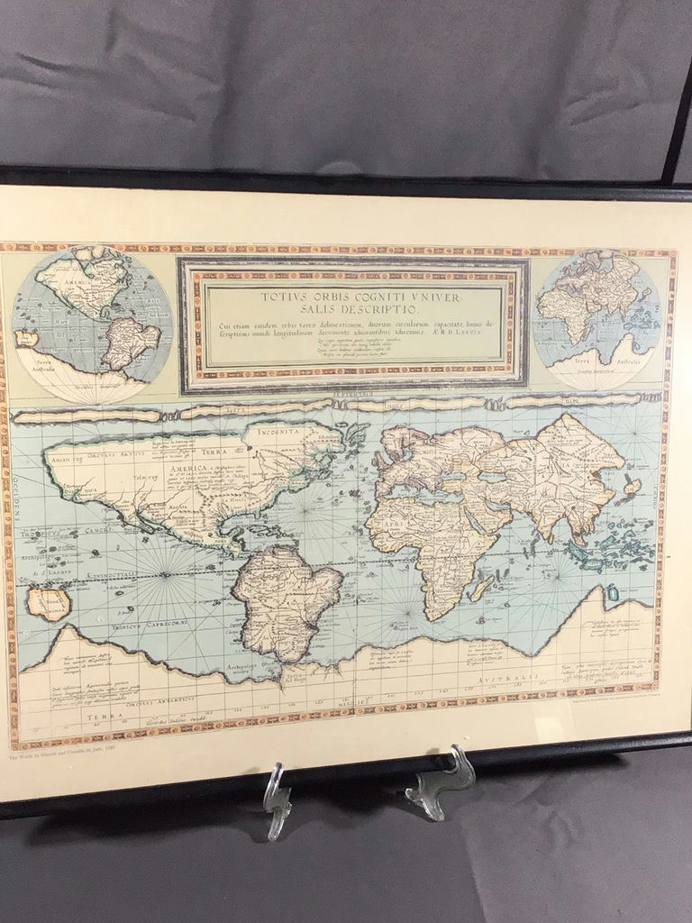 "The World by Gerard and Cornelis de Jode, 1589" Framed Print - image 2 of 5