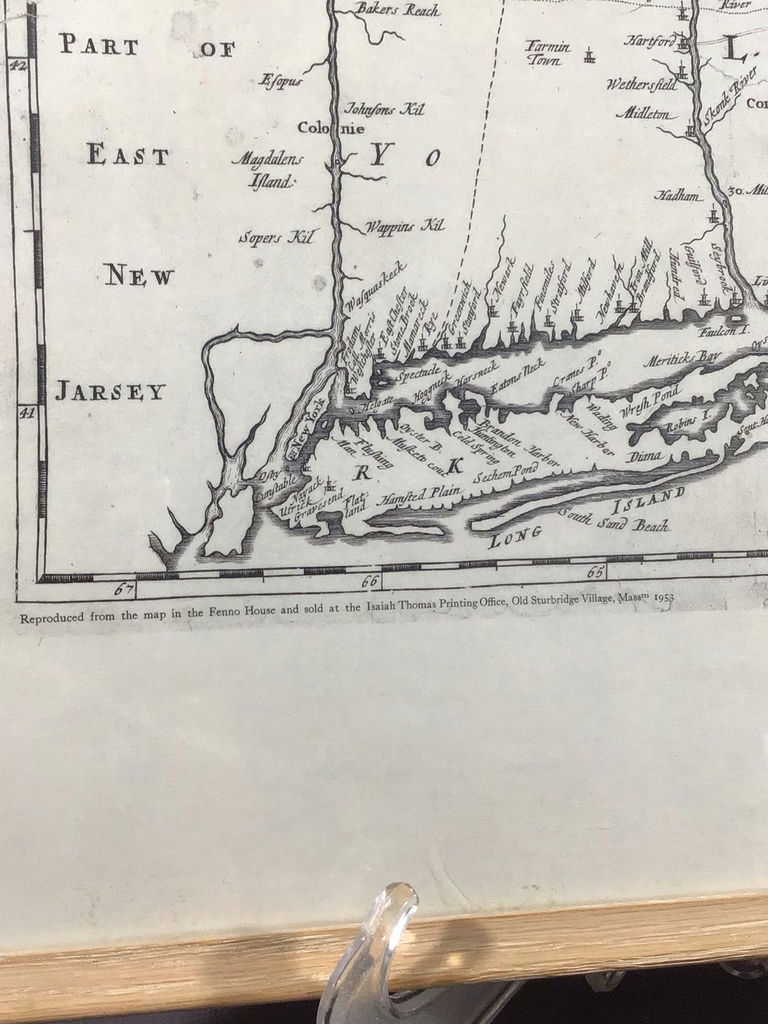 "An Exact Mapp of New England and New York" Framed Print - image 3 of 5