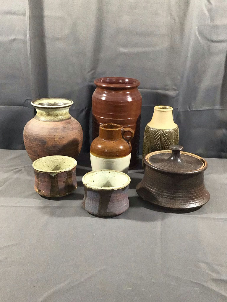 Vintage Stoneware in Browns - image 1 of 21