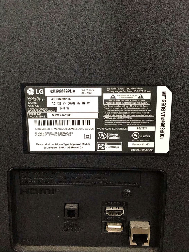 LG 43in Flatscreen TV - image 3 of 4