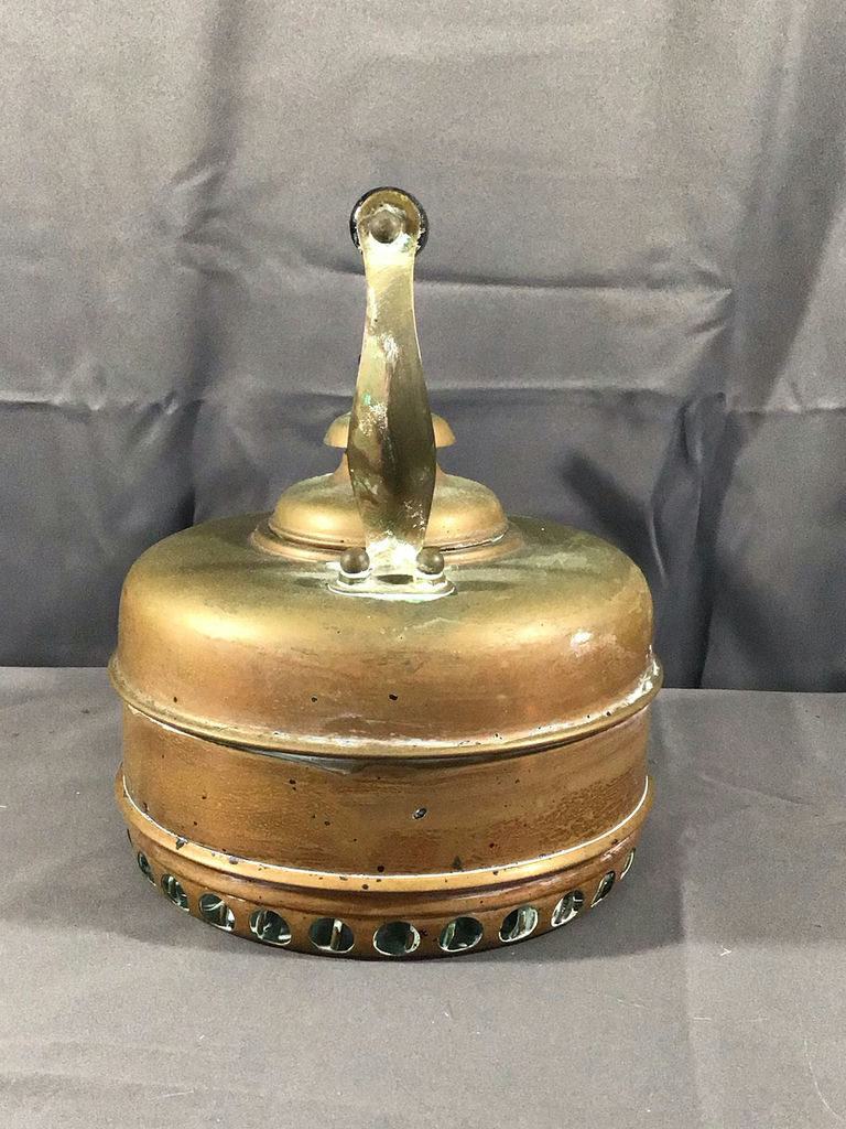 Vintage Copper Tray, Kettle, & Strainer - image 4 of 15