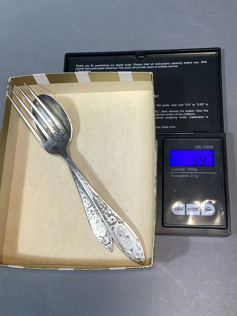 Stieff Lady Claire Sterling Youth Flatware Set (39+dwt) - image 5 of 6