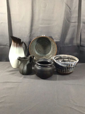 Handmade Pottery - Dark Colors - Image 1 of 21
