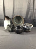 Handmade Pottery - Dark Colors - thumbnail 1 of 21