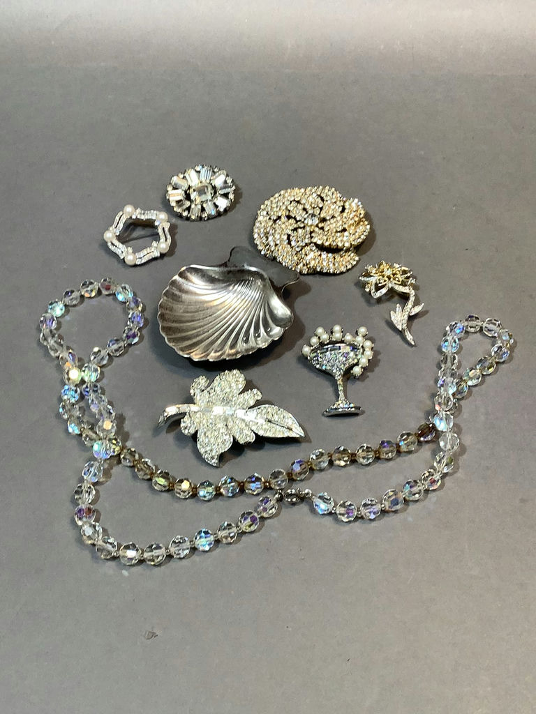Tiffany Sterling Shell Dish & Vintage Bling (21+dwt) - image 1 of 20