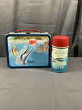 1966 King-Seeley Flipper Metal Lunchbox + Thermos - thumbnail 1 of 6