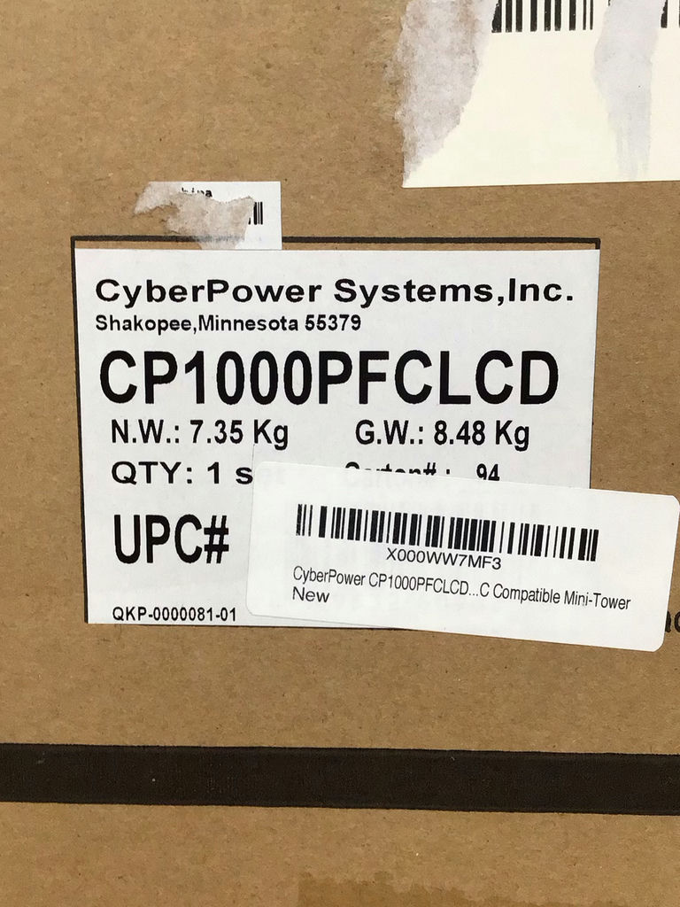 CyberPower Adaptive Sinewave Uninterruptible Power Supply NIB - image 2 of 2