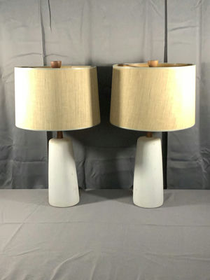 Vintage Martz Mid Century Modern Stoneware Table Lamps - Image 1 of 8