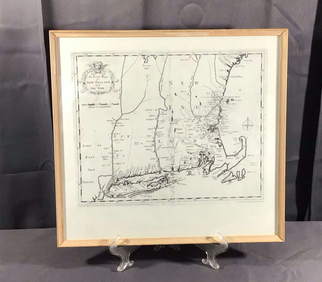 "An Exact Mapp of New England and New York" Framed Print - image 1 of 5