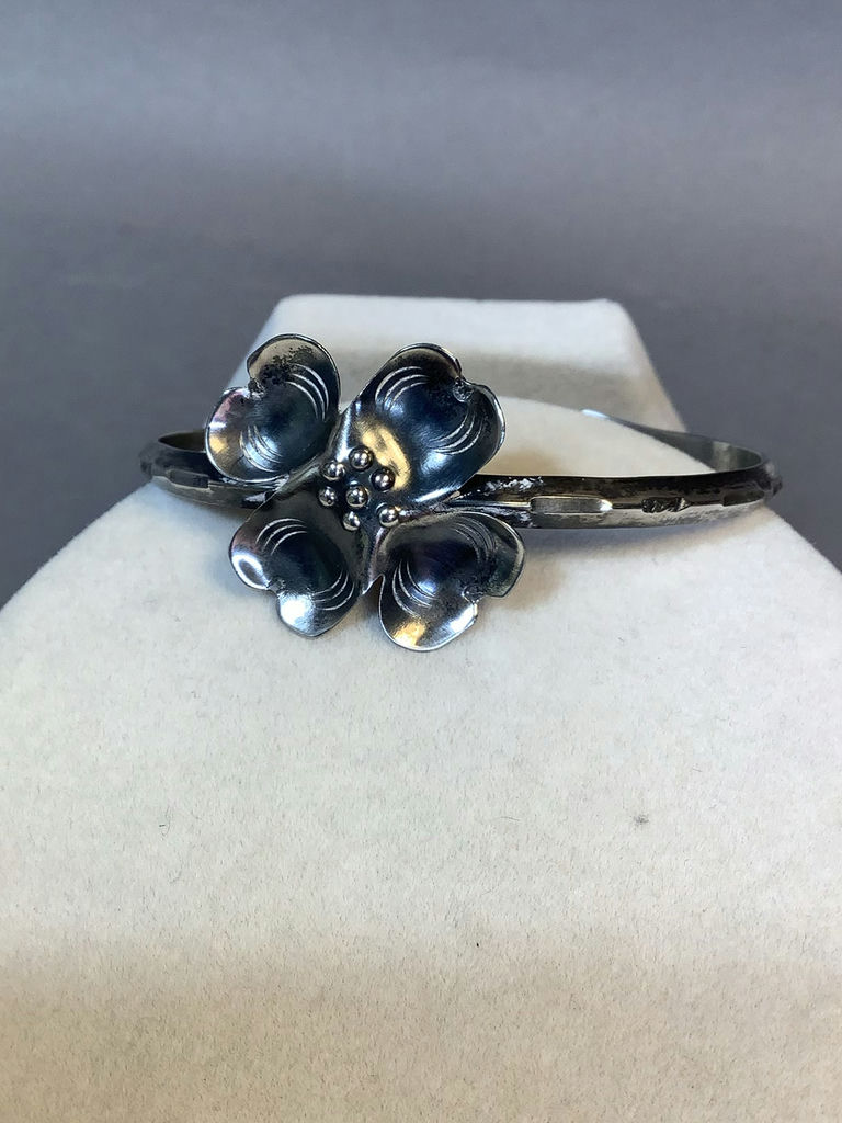 Sterling Dogwood Flower Jewelry (12+dwt) - image 5 of 7