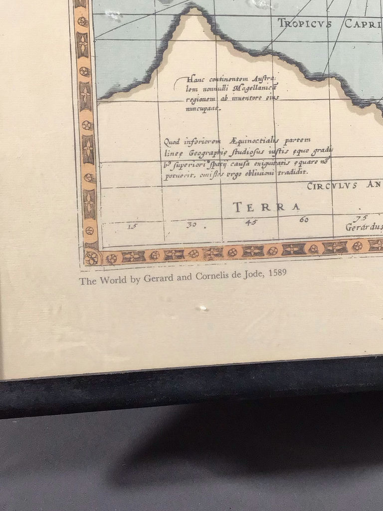 "The World by Gerard and Cornelis de Jode, 1589" Framed Print - image 3 of 5