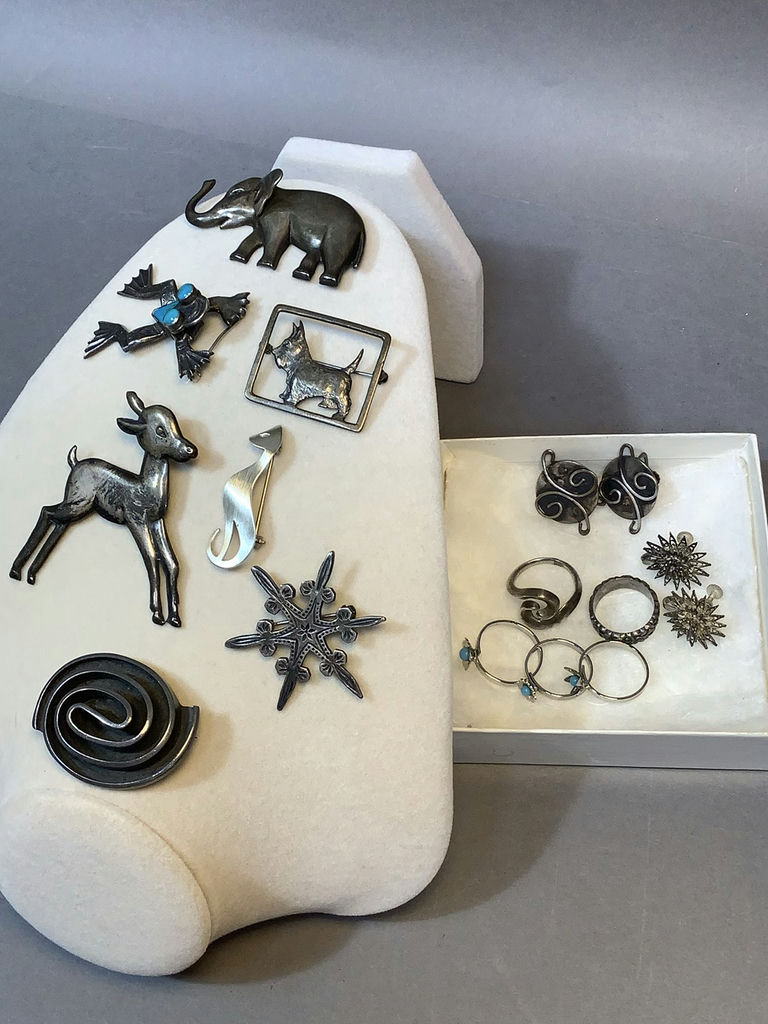 Vintage Sterling Jewelry (42 dwt) - image 1 of 19