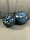 Blue Swirl Glass Vases - thumbnail 7 of 8