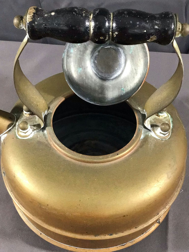 Vintage Copper Tray, Kettle, & Strainer - image 6 of 15