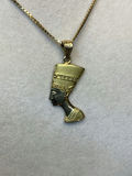 18K Yellow Gold Necklace & Nefertiti Pendant (6 dwt) - thumbnail 2 of 9