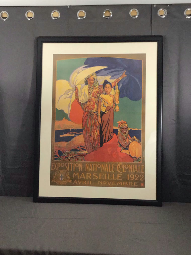 Exposition Nationale Coloniale Framed Poster - image 1 of 7