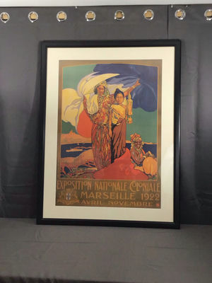 Exposition Nationale Coloniale Framed Poster - Image 1 of 7