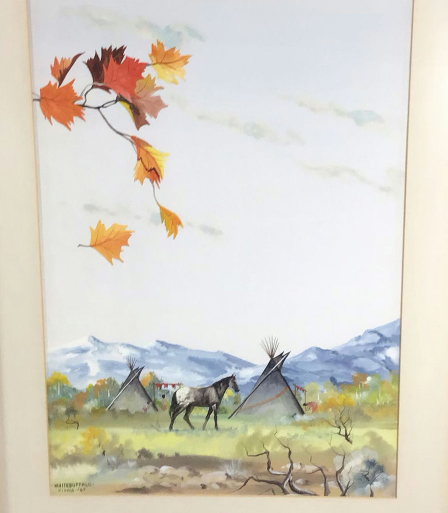 Vintage White Buffalo Framed Art - image 4 of 6