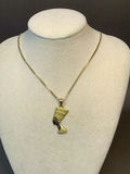 18K Yellow Gold Necklace & Nefertiti Pendant (6 dwt) - thumbnail 1 of 9