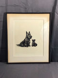 Vintage Marguerite Kirmse Framed Etching - thumbnail 2 of 7