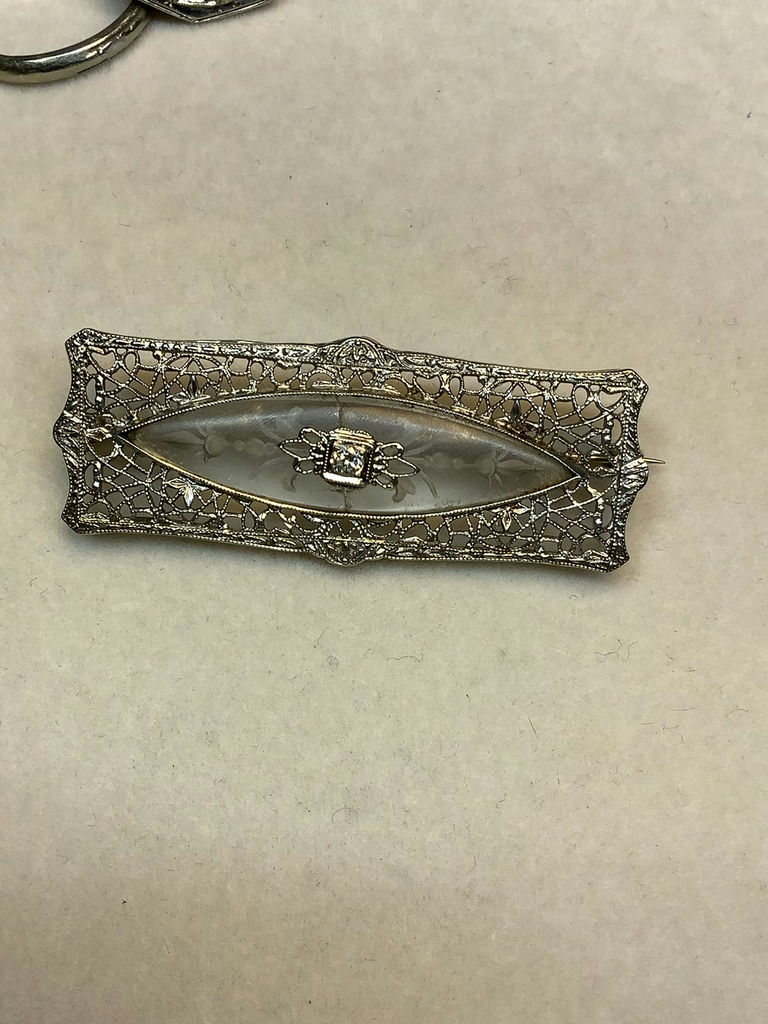 Antique Jewelry - Filigree 14K White Gold & More (8+dwt) - image 2 of 11