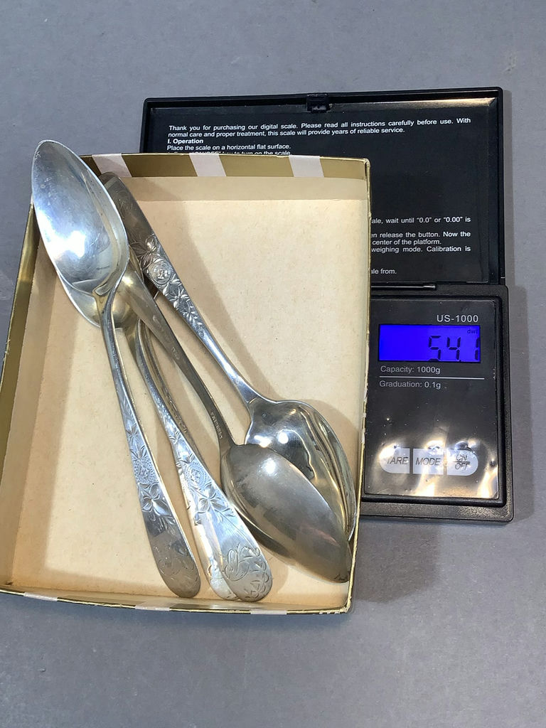 Vintage Stieff Sterling Teaspoons (54+dwt) - image 5 of 5
